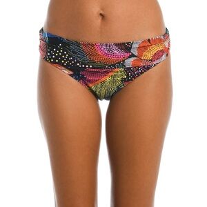 La Blanca Women's Sunlit Soiree Print Banded Hipster Bikini Swimsuit Bottom 6